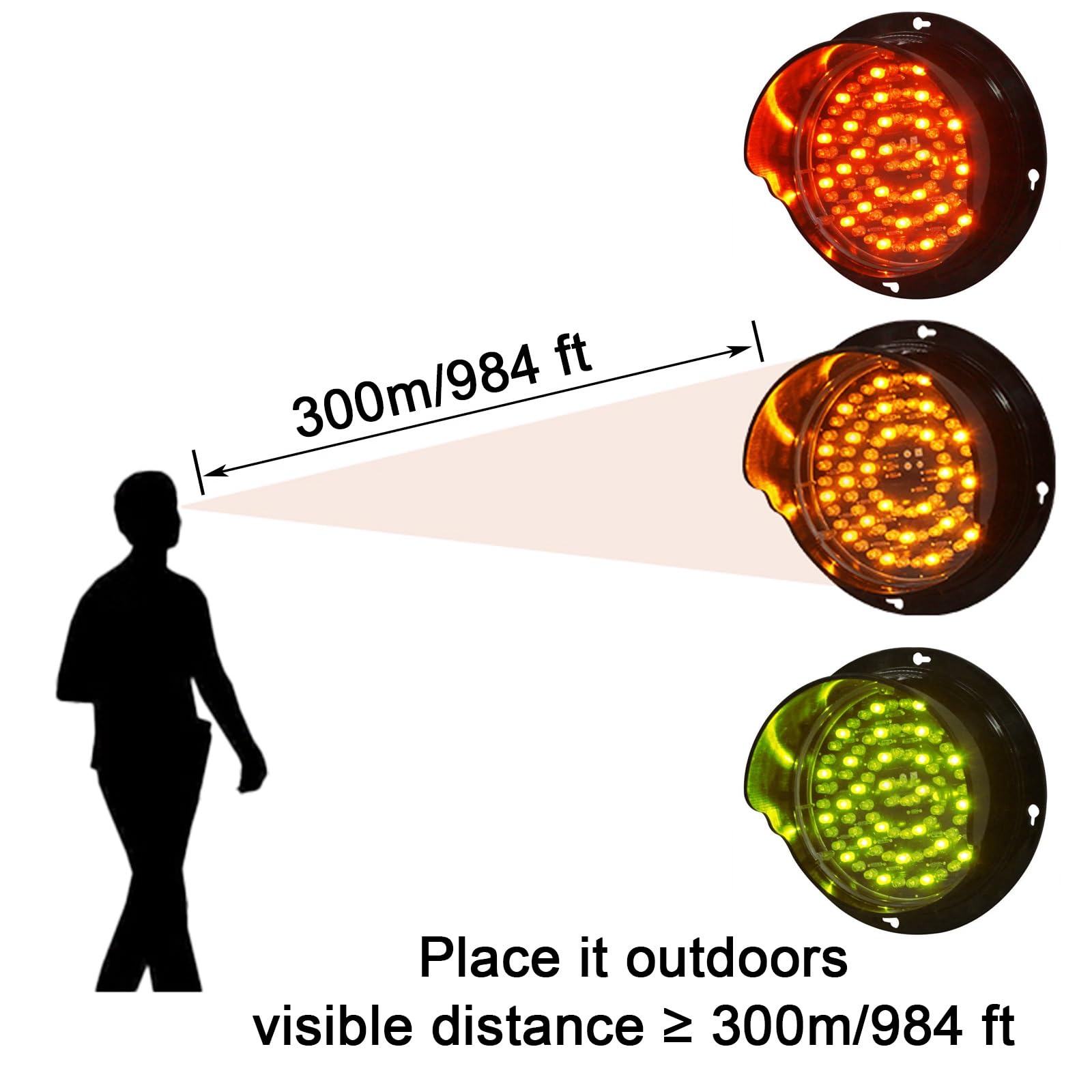 交通信号灯器　黄色 Amazon.co.jp: 125mm 200mm 信号灯 LEDインジケータ信号信号機 赤/緑